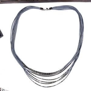3/$15 LOFT Silver Multi-Strand Necklace
